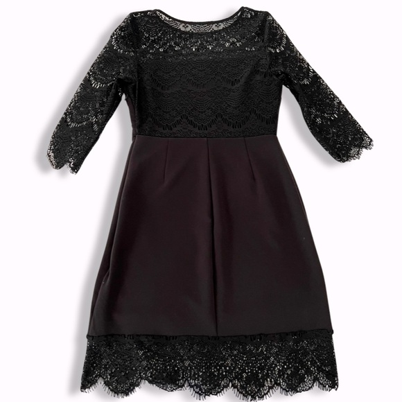 Express Size 6 lace Black body on dress - Picture 3 of 5